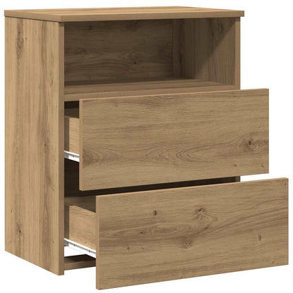 Nachttische 2 Stk. Artisan-Eiche 50x32x60 cm Holzwerkstoff