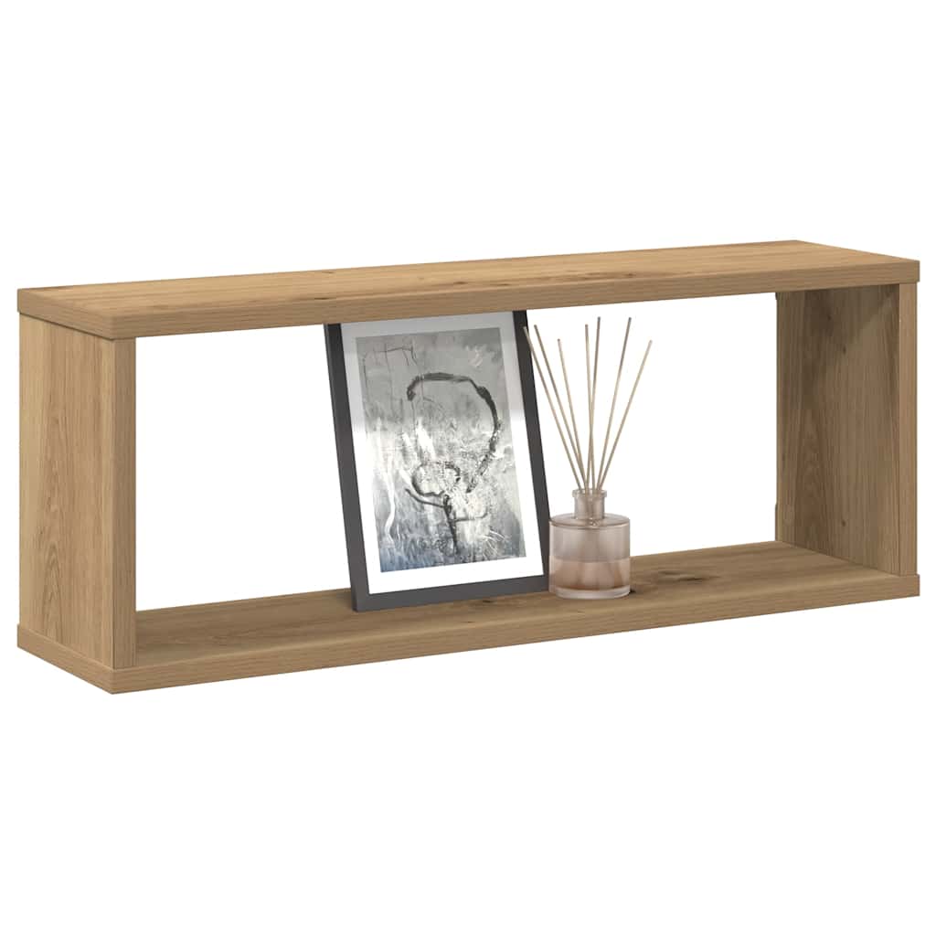 Würfel-Wandregale 2 Stk. Artisan-Eiche 60x15x23 Holzwerkstoff
