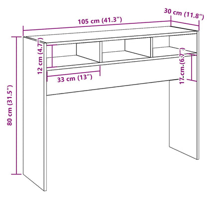 Konsolbord Artisan eg 105x30x80 cm træmateriale