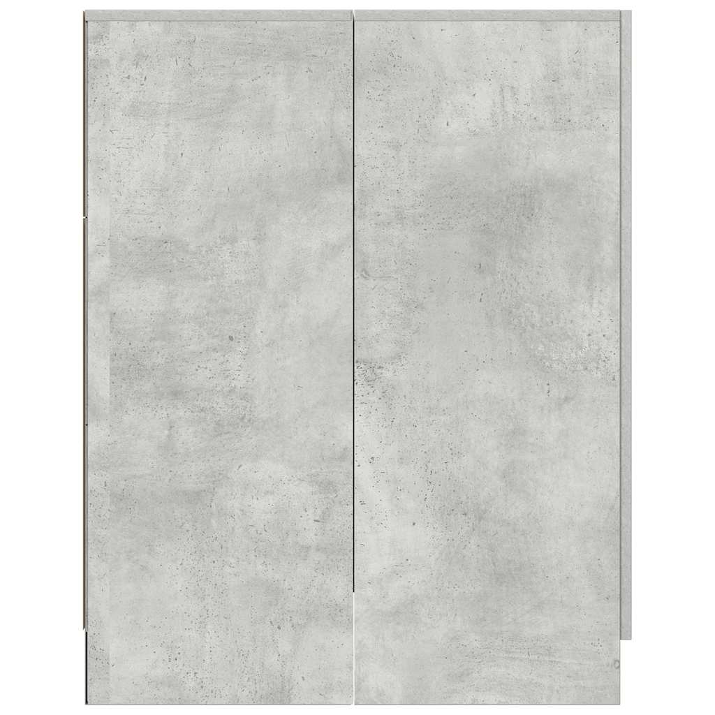Waschmaschinenschrank Betongrau 70,5x71,5x91,5 cm