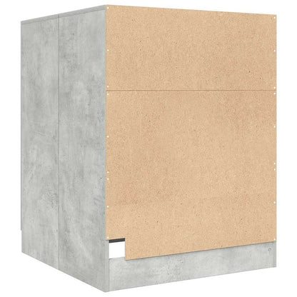 Waschmaschinenschrank Betongrau 70,5x71,5x91,5 cm