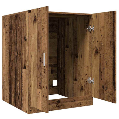 Waschmaschinenschrank Altholz-Optik 70,5x71,5x91,5 cm