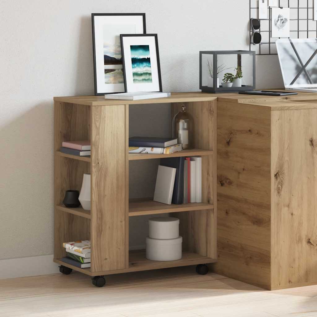 Rollcontainer Artisan-Eiche 60x35x75 cm Holzwerkstoff