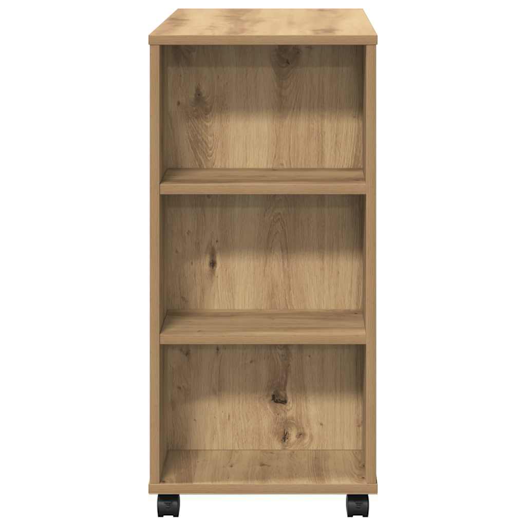 Rollcontainer Artisan-Eiche 60x35x75 cm Holzwerkstoff