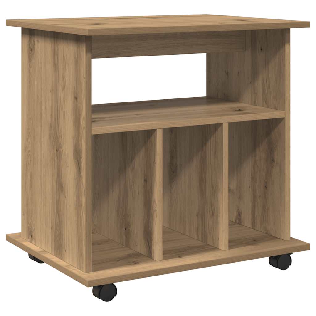 Rollcontainer Artisan-Eiche 60x45x60 cm Holzwerkstoff