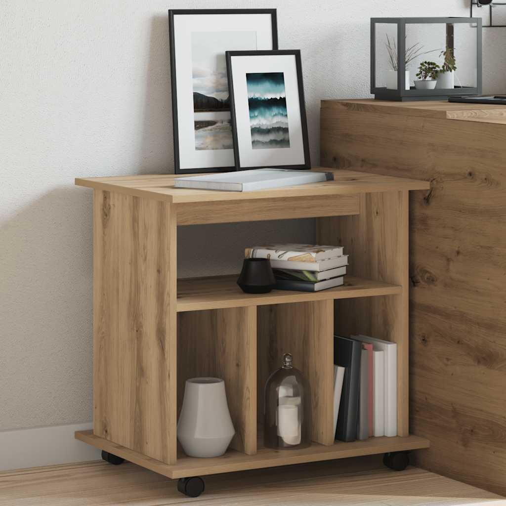 Rollcontainer Artisan-Eiche 60x45x60 cm Holzwerkstoff
