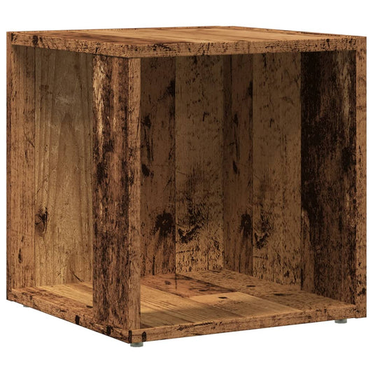 Sidebord gammelt trælook 33x33x34 cm træmateriale