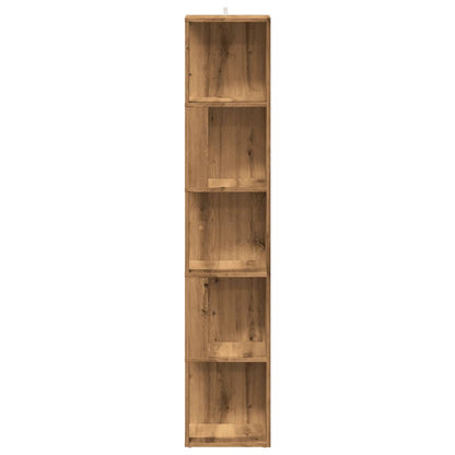 Eckregal Artisan-Eiche 33x33x165 cm Holzwerkstoff