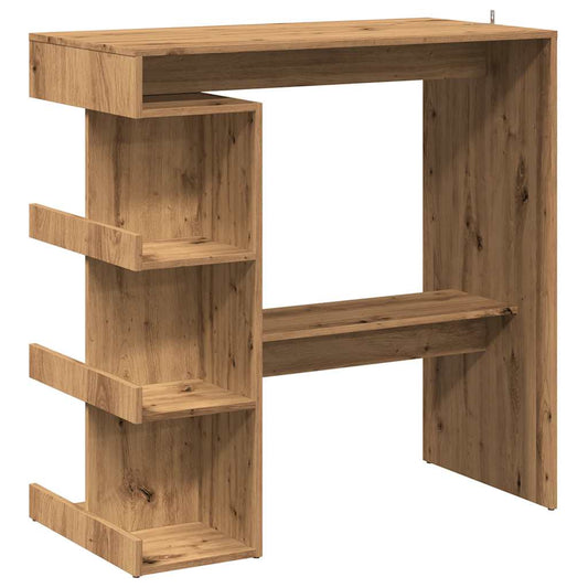 Bartisch mit Regal Artisan-Eiche 100x48x101,5 cm