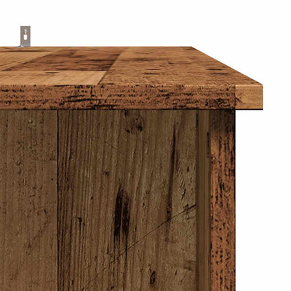 Barbord med hylde gammelt trælook 102x50x103,5 cm træmateriale