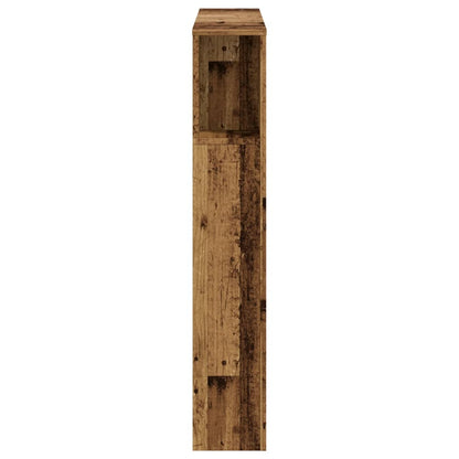 Kopfteil mit Ablagen Altholz-Optik 100x18,5x102,5cm Holzwerkstoff