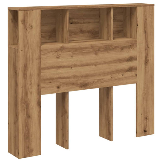 Sengegavl med hylder Artisan eg 120x19x104,5cm træmateriale