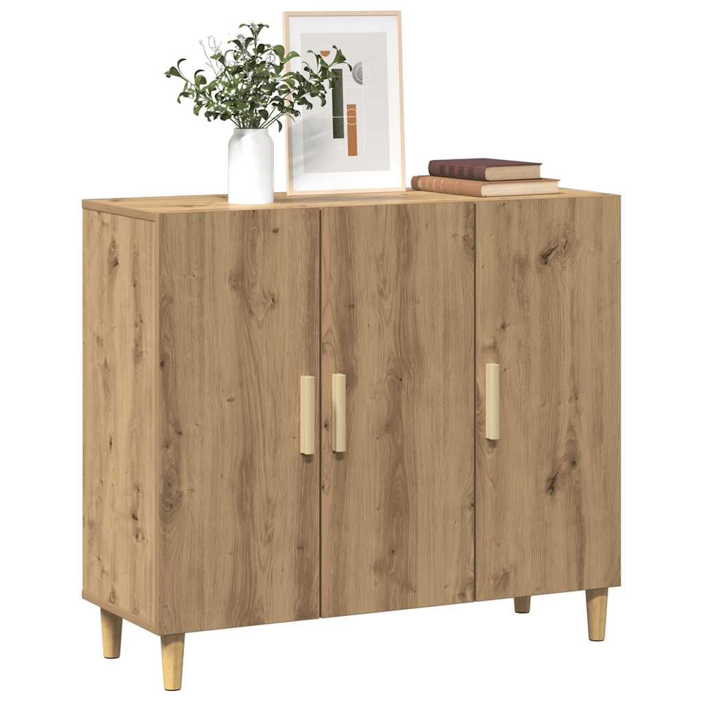 Sideboard Artisan-Eiche 90x34x80 cm Holzwerkstoff