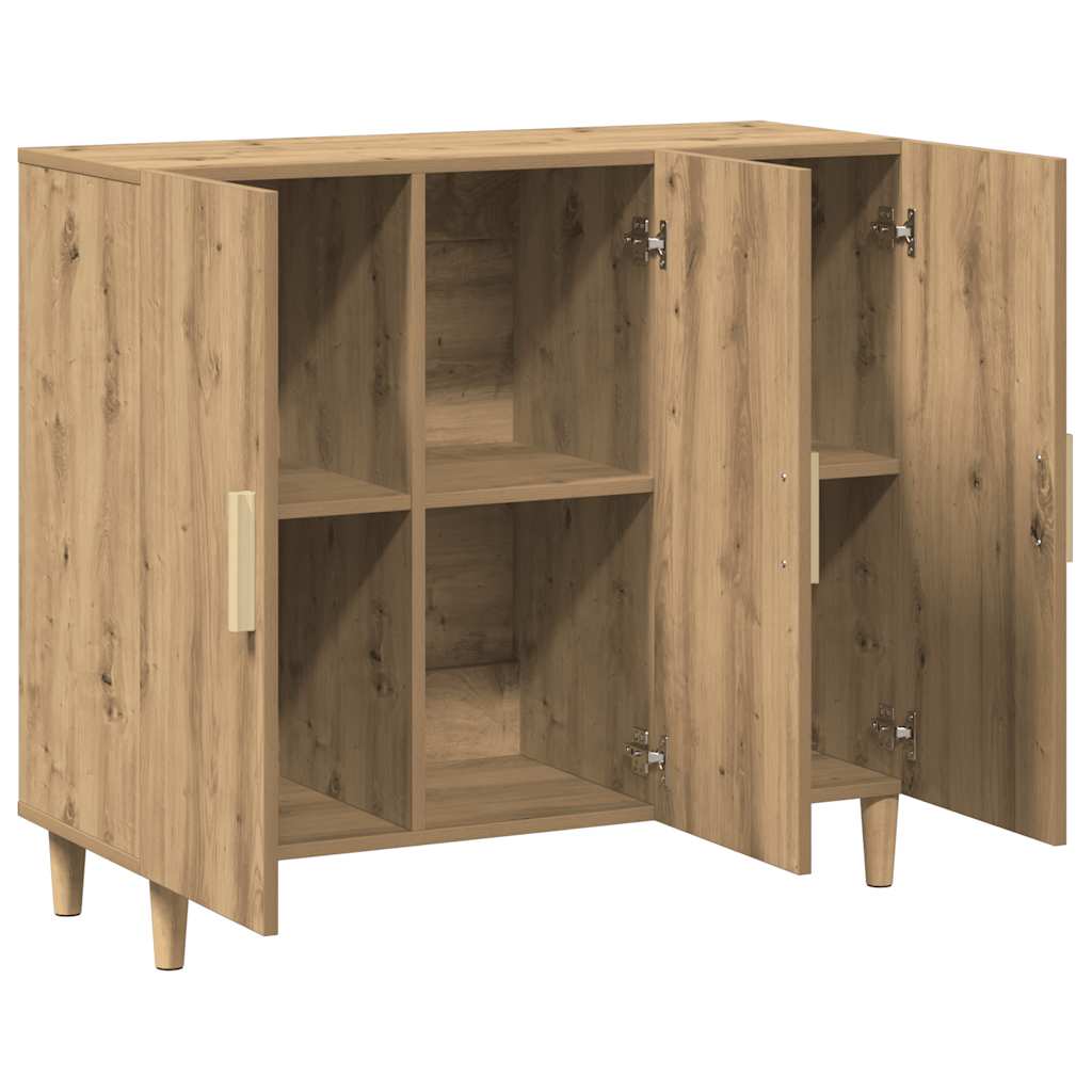Sideboard Artisan-Eiche 90x34x80 cm Holzwerkstoff