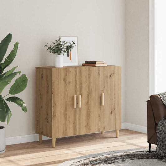 Sideboard Artisan-Eiche 90x34x80 cm Holzwerkstoff