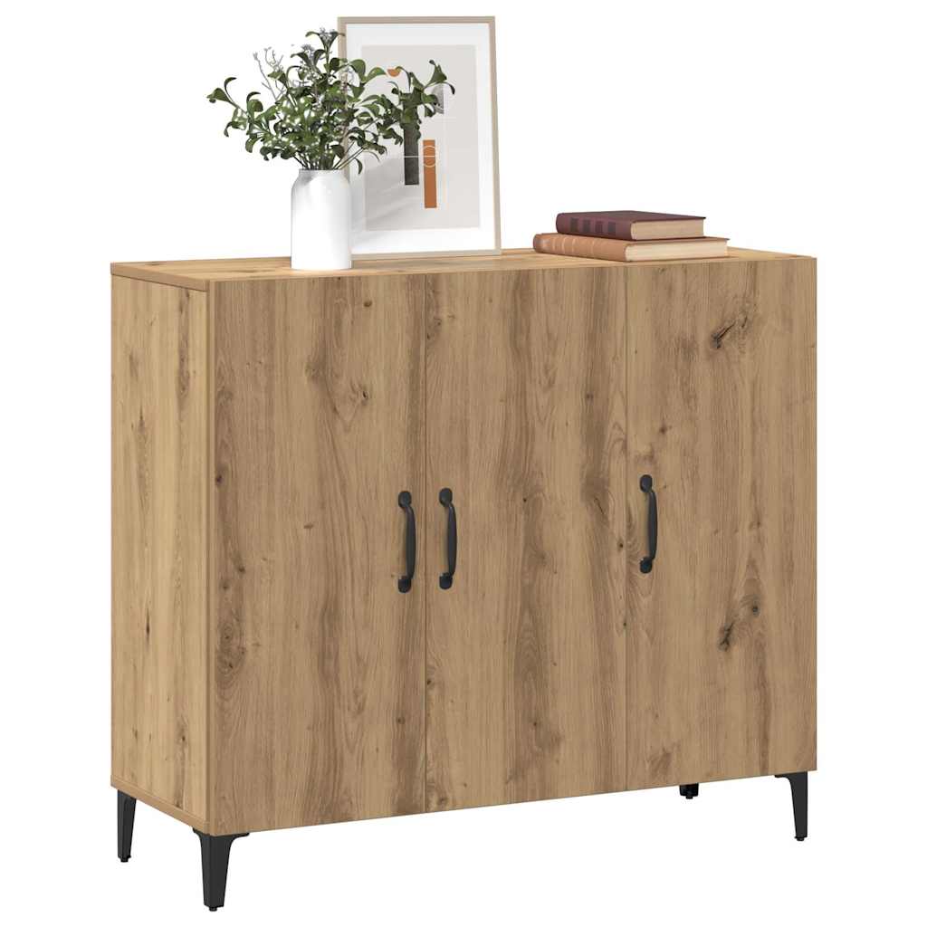 Sideboard Artisan-Eiche 90x34x80 cm Holzwerkstoff