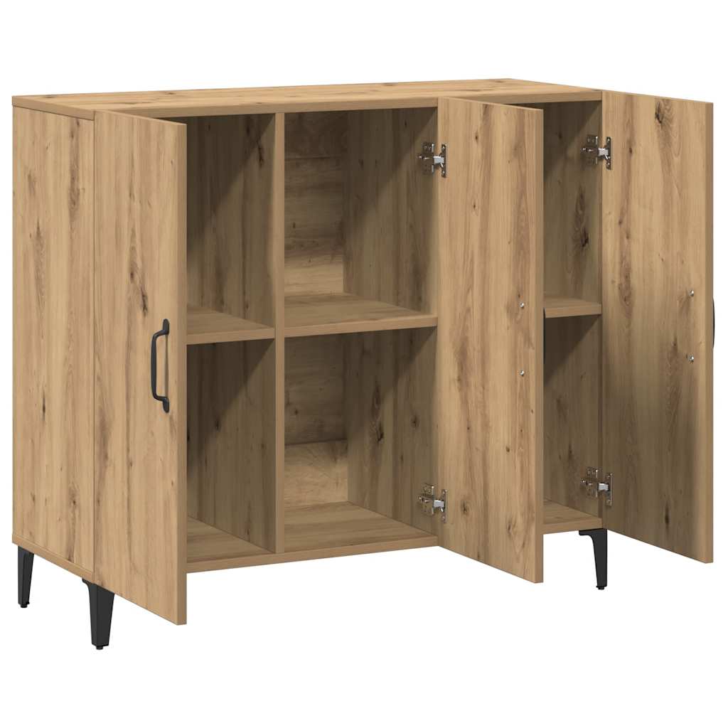 Sideboard Artisan-Eiche 90x34x80 cm Holzwerkstoff