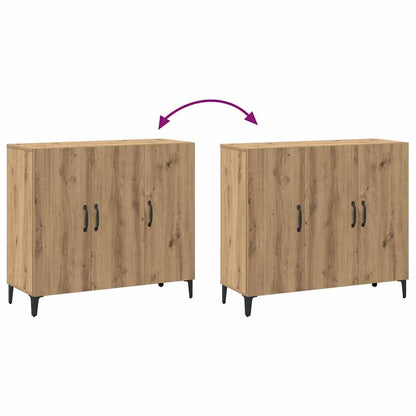 Sideboard Artisan-Eiche 90x34x80 cm Holzwerkstoff