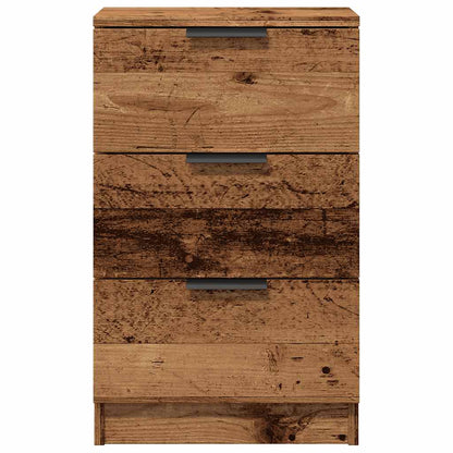 Nachttische 2 Stk. Altholz-Optik 40x36x65 cm Holzwerkstoff