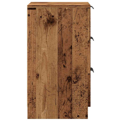 Nachttische 2 Stk. Altholz-Optik 40x36x65 cm Holzwerkstoff
