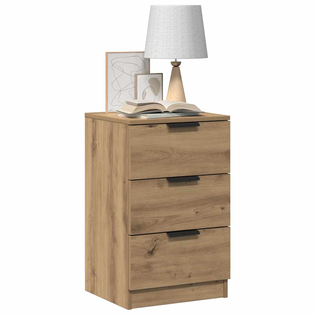 Nachttische 2 Stk. Artisan-Eiche 40x36x65 cm Holzwerkstoff