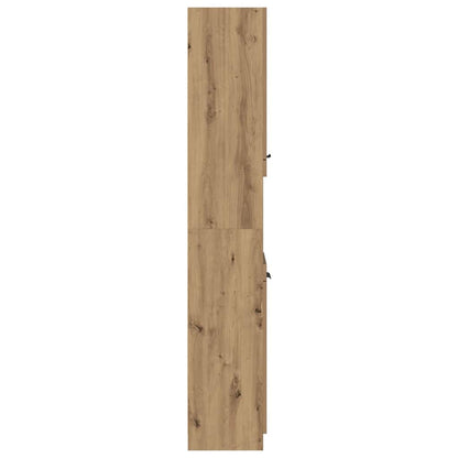 Badschrank Artisan-Eiche 32x34x188,5 cm Holzwerkstoff