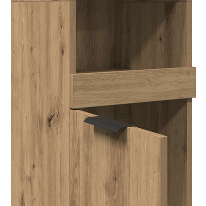 Badschrank Artisan-Eiche 32x34x188,5 cm Holzwerkstoff