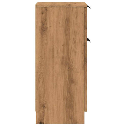 Skænke 2 stk Artisan eg 30x30x70 cm træmateriale