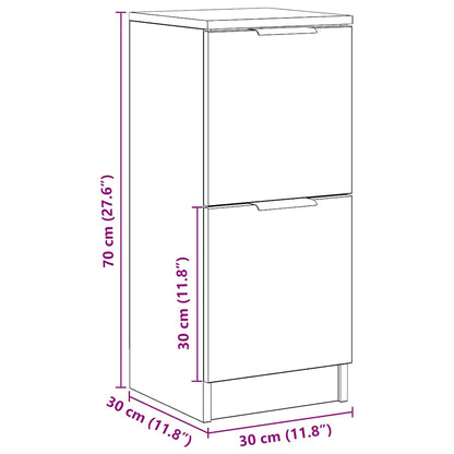 Sideboard Artisan-Eiche 30x30x70 cm Holzwerkstoff