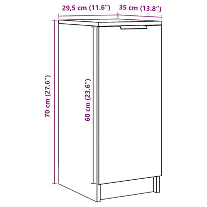 Schuhschrank Artisan-Eiche 29,5x35x70 cm Holzwerkstoff