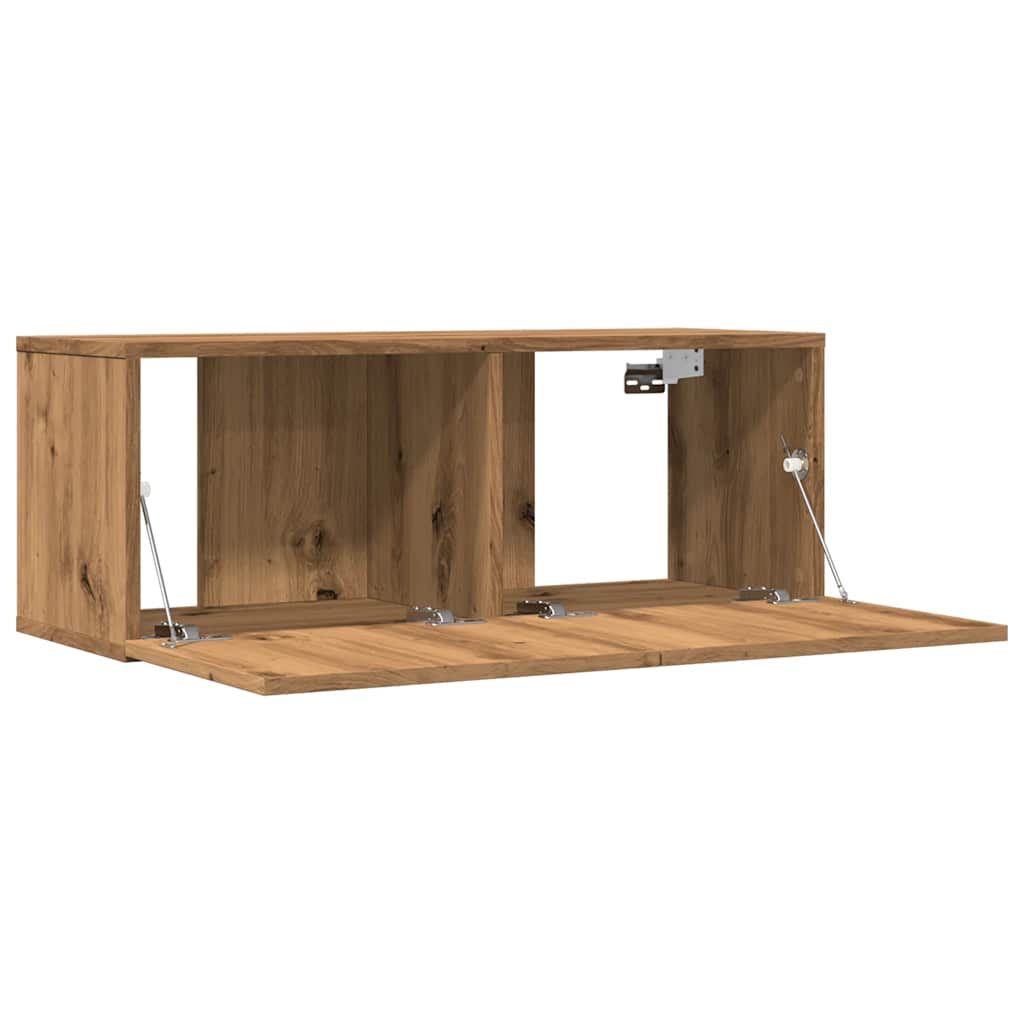 TV overskabe 2 stk. Håndværks eg 80x30x30 cm