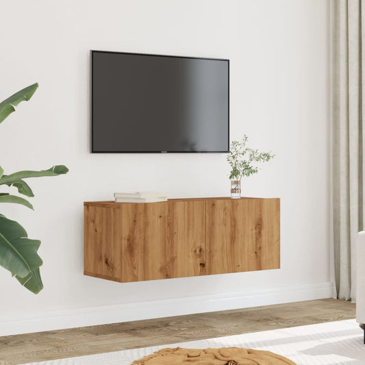TV overskabe 2 stk. Håndværks eg 80x30x30 cm