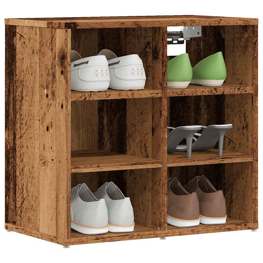 Schuhschrank Altholz-Optik 52x30x50 cm