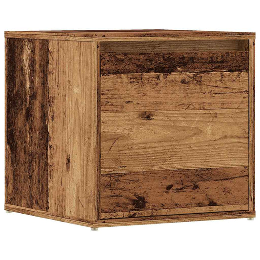 Skuffekasse gammelt træ 40,5x40x40 cm træmateriale