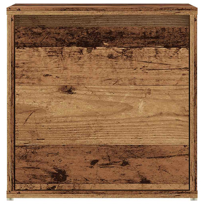 Skuffekasse gammelt træ 40,5x40x40 cm træmateriale