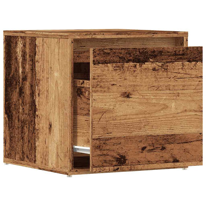 Skuffekasse gammelt træ 40,5x40x40 cm træmateriale