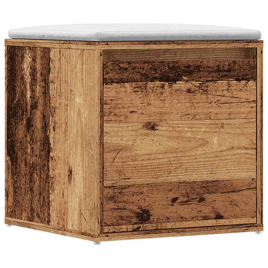 Skuffekasse gammelt træ 40,5x40x40 cm træmateriale