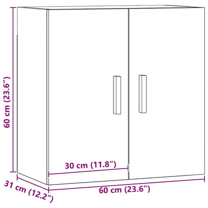 Wandschrank Artisan-Eiche 60x31x60 cm Holzwerkstoff