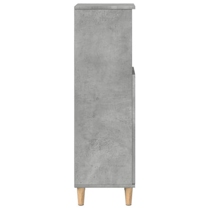 Badeværelsesskab Beton Grå 30x30x100 cm Træ Materiale