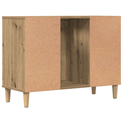 Waschbeckenunterschrank Artisan-Eiche 80x33x60 cm Holzwerkstoff