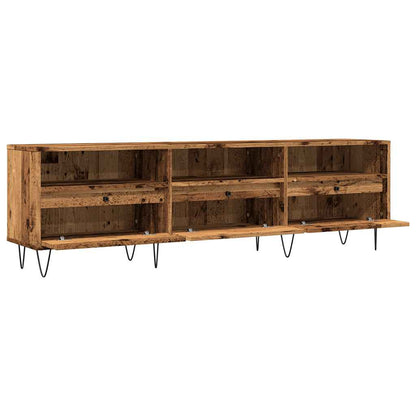 Tv-møbel gammelt trælook 150x30x44,5 cm træmateriale