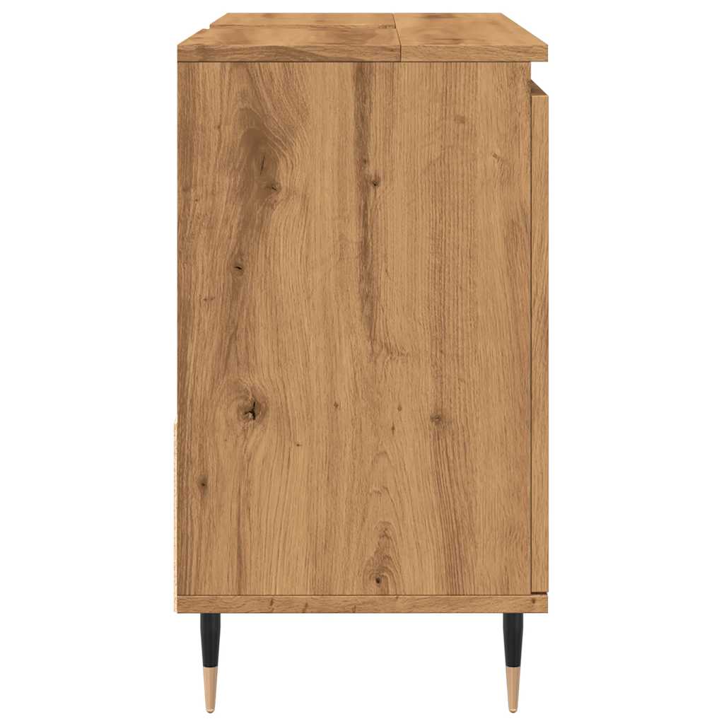 Badschrank Artisan-Eiche 65x33x60 cm Holzwerkstoff
