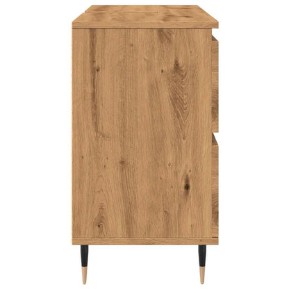 Badschrank Artisan-Eiche 80x33x60 cm Holzwerkstoff