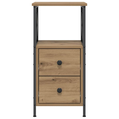 Nachttische 2 Stk. Artisan-Eiche 34x35,5x70 cm Holzwerkstoff