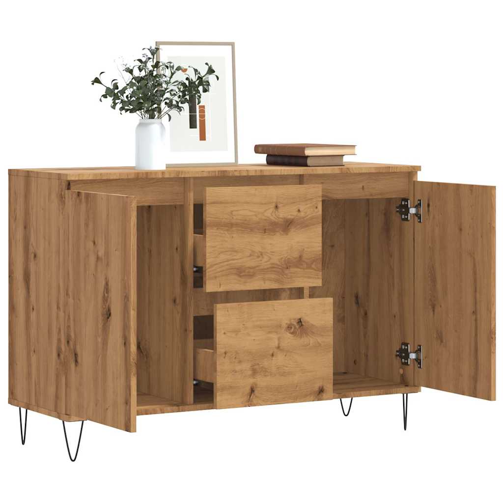Sideboard Artisan-Eiche 101,5x35x70 cm Holzwerkstoff