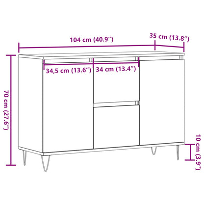 Sideboard Altholz-Optik 101,5x35x70 cm Holzwerkstoff