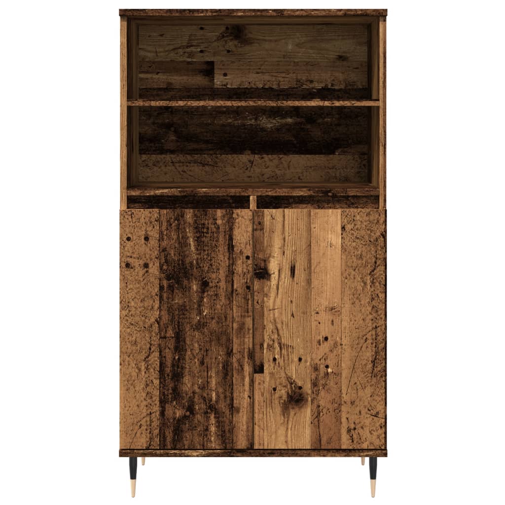 Highboard Altholz-Optik 60x36x110 cm Holzwerkstoff