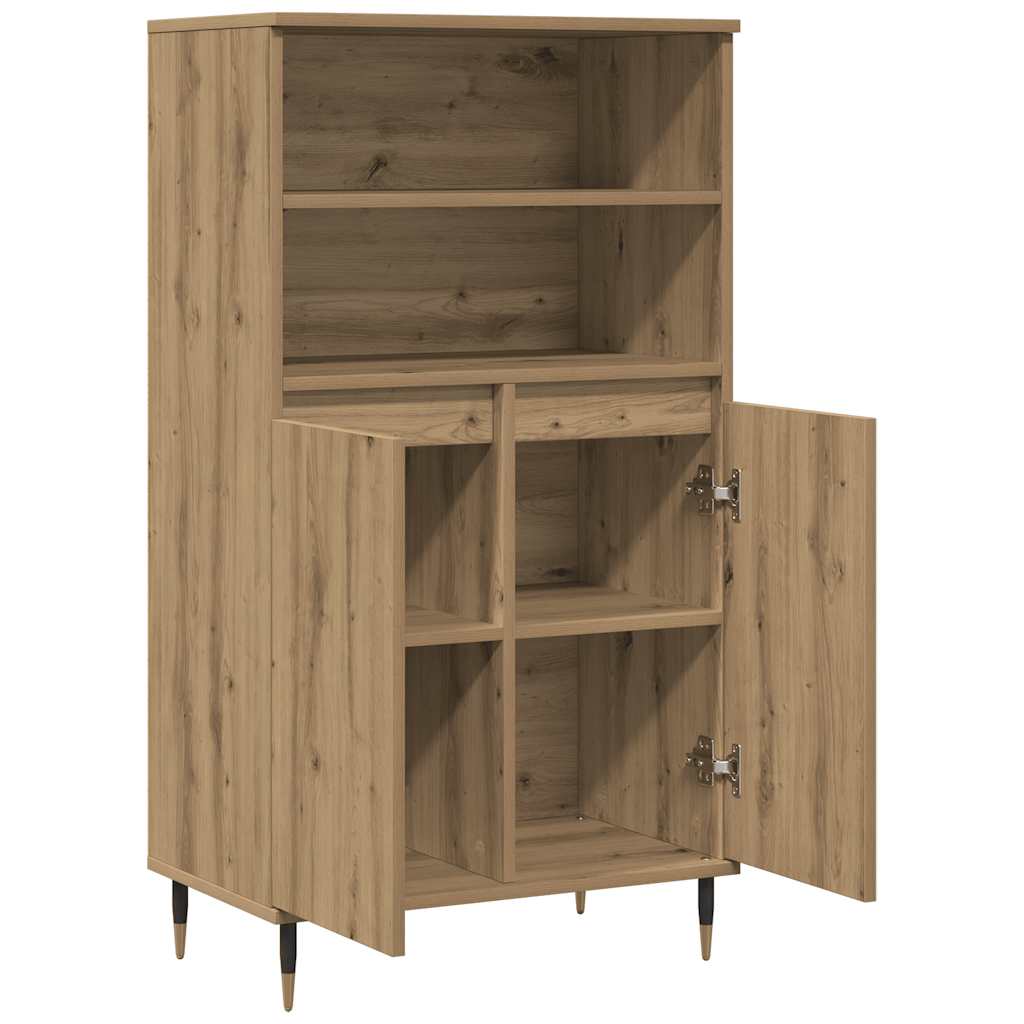 Highboard Artisan-Eiche 60x36x110 cm Holzwerkstoff