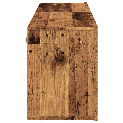 TV overskabe 2 stk Gammelt træ look 60x30x41 cm