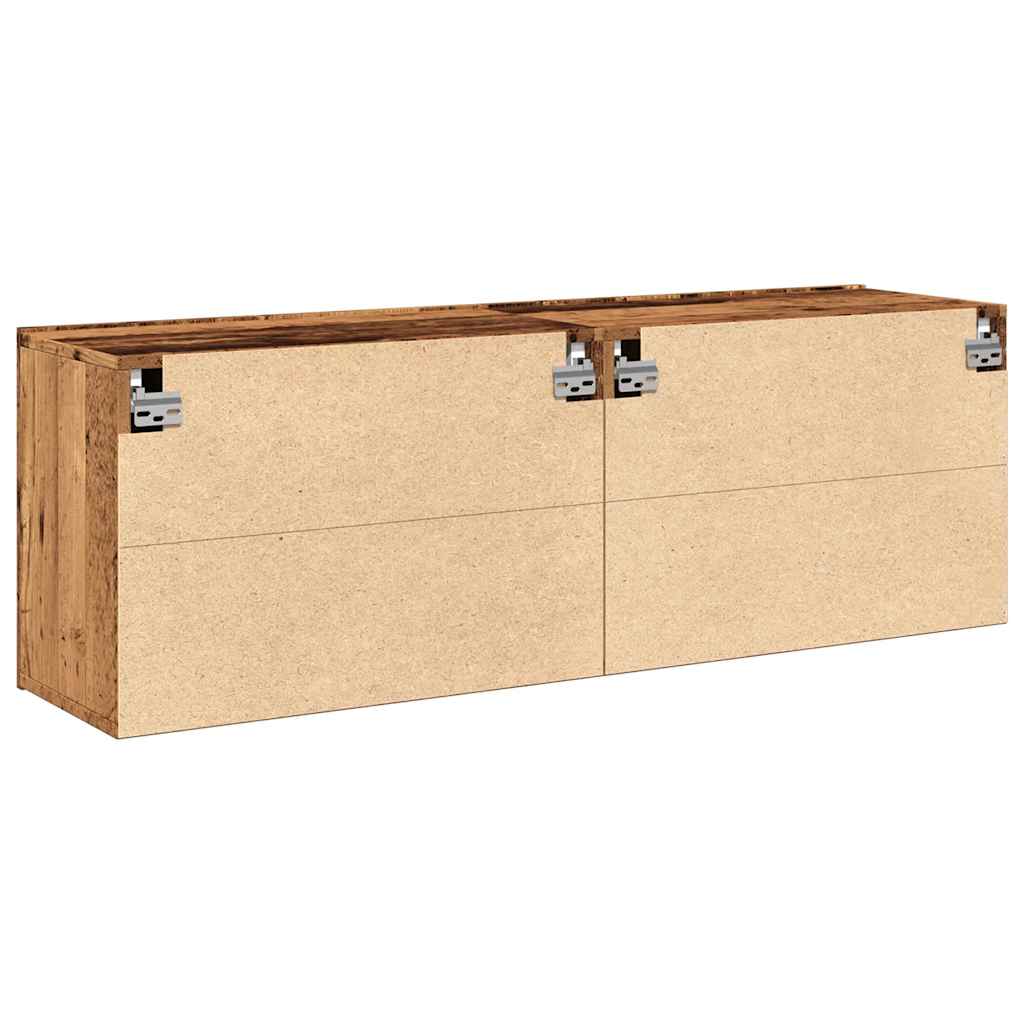 TV overskabe 2 stk Gammelt træ look 60x30x41 cm